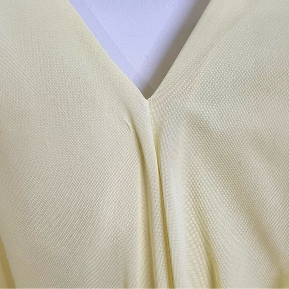 Vintage 60s 70s Cahill Montreal yellow nylon peignoir robe night gown set - Picture 14 of 16